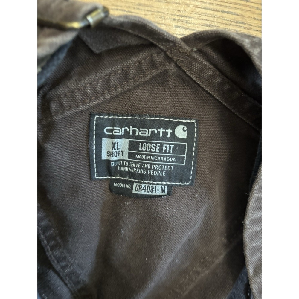 Carhartt Womens XL Washed Duck Insulated Bib Overalls OR4031-W Size L Jacket - Picture 5 of 15